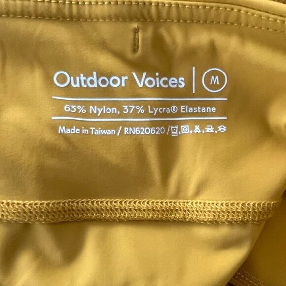 Outdoor Voices SuperForm 7/8 Legging Mustard Yellow Medium - Picture 5 of 5